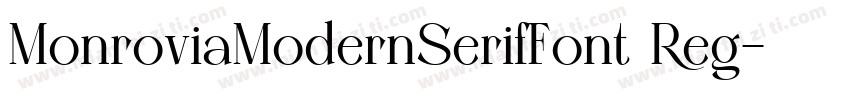 MonroviaModernSerifFont Reg字体转换